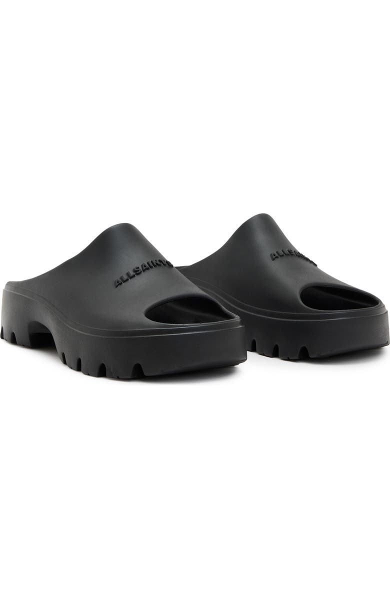 AllSaints Eclipse Flatform Slide Sandal, Main, color,