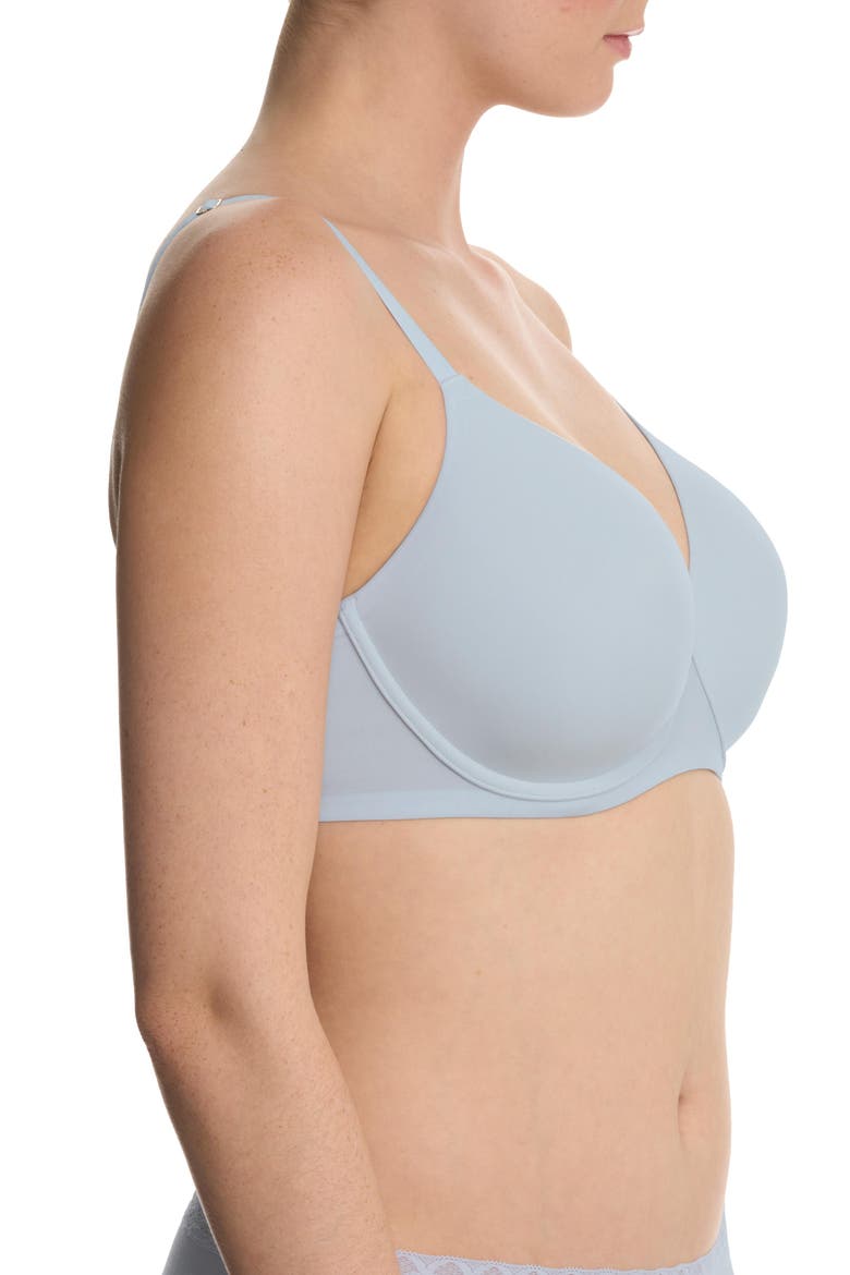 Cloud Comfort Back Smoothing T-Shirt Bra, Alternate, color, Frosted Sky