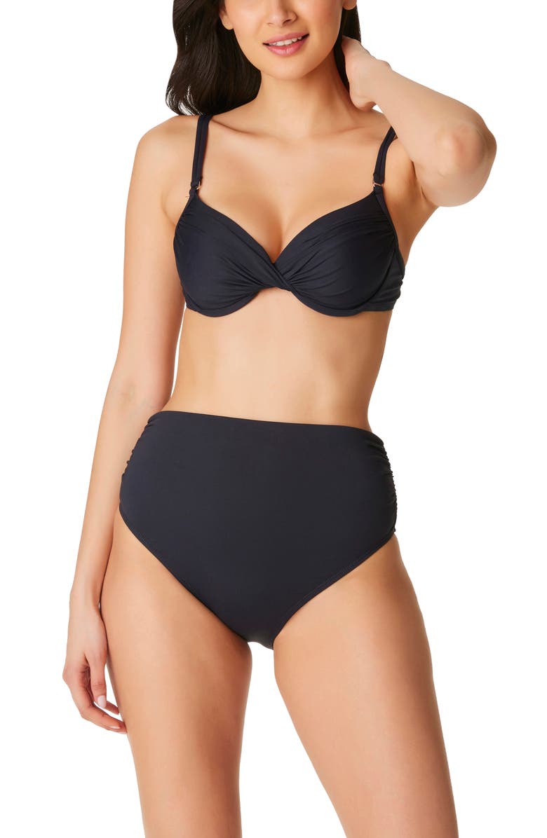 BLEU by Rod Beattie Kore Underwire Bikini Top, Alternate, color, Black