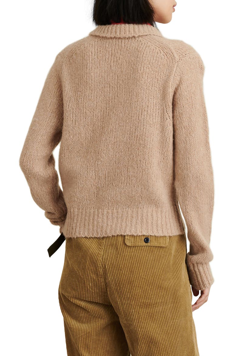 Wool & Cashmere Blend Henley Sweater, Alternate, color, WARM KHAKI