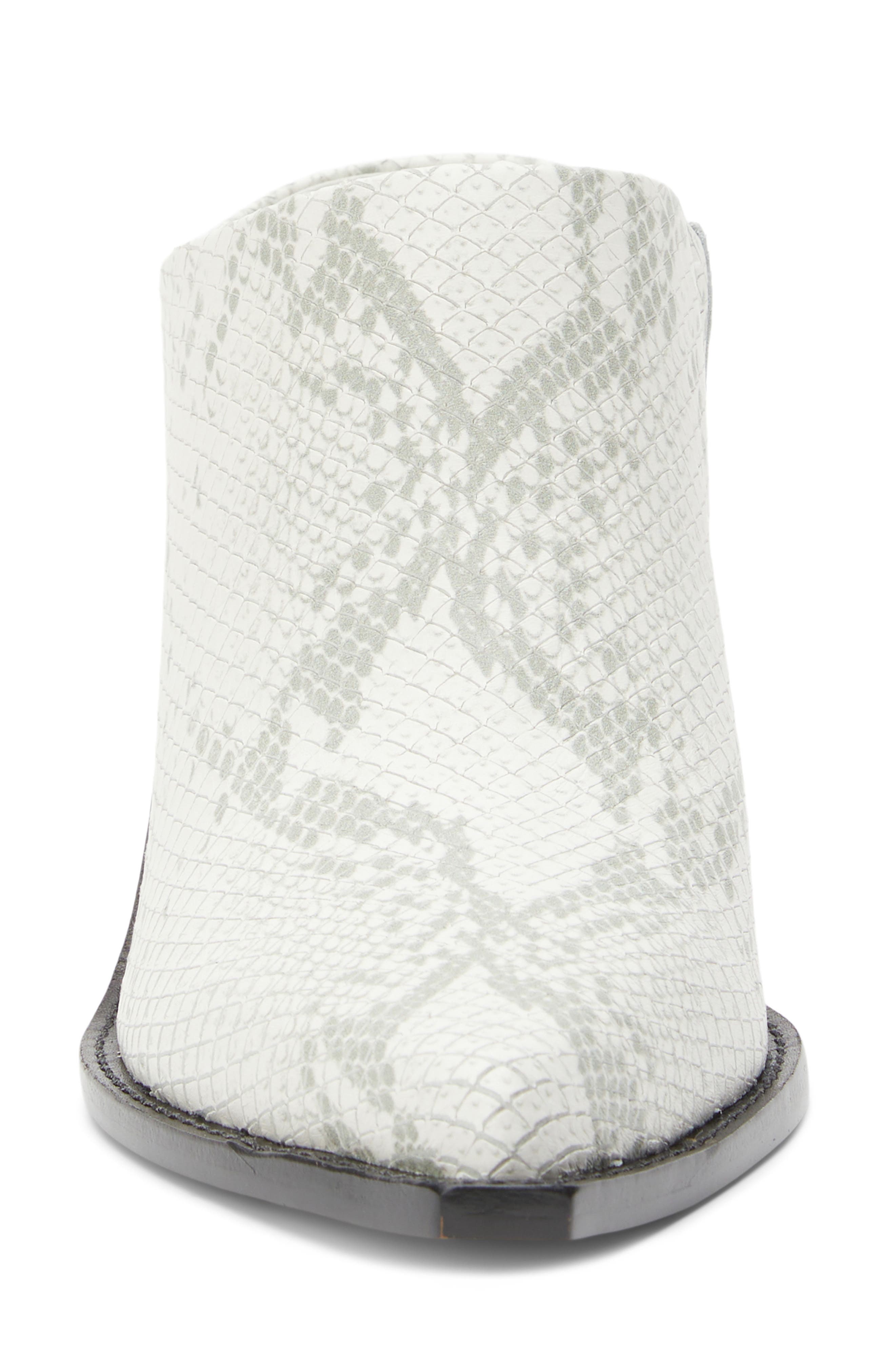 Matisse Deena Pointed Toe Mule, Alternate, color, White Snk