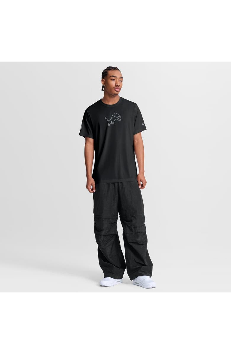 Nike Men's Nike Black Detroit Lions Sideline Lead The Charge Legend Dri-FIT T-Shirt, Alternate, color, Black