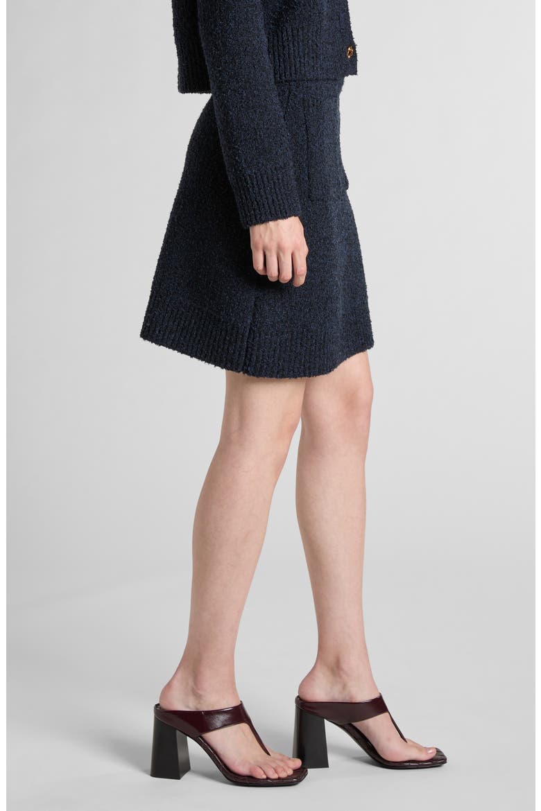 Bouclé Sweater Skirt, Alternate, color, 4121 NAVY