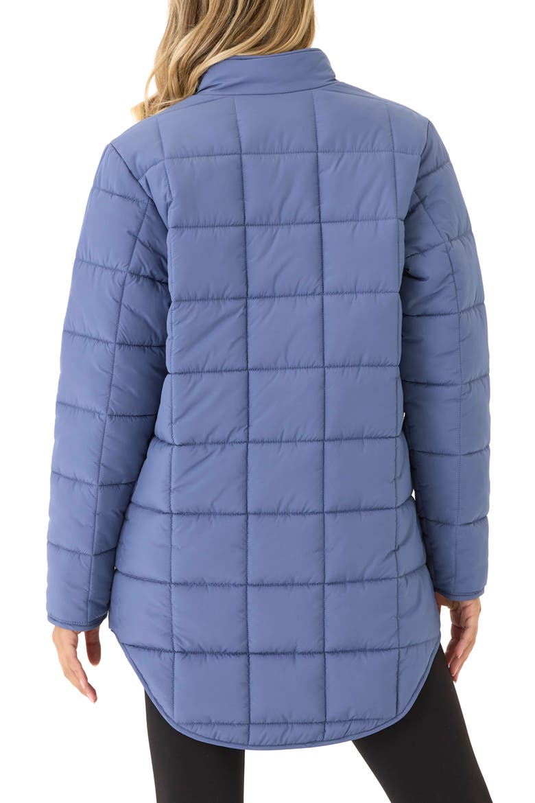 Azima Packable Longline Puffer Jacket, Alternate, color, ZINC