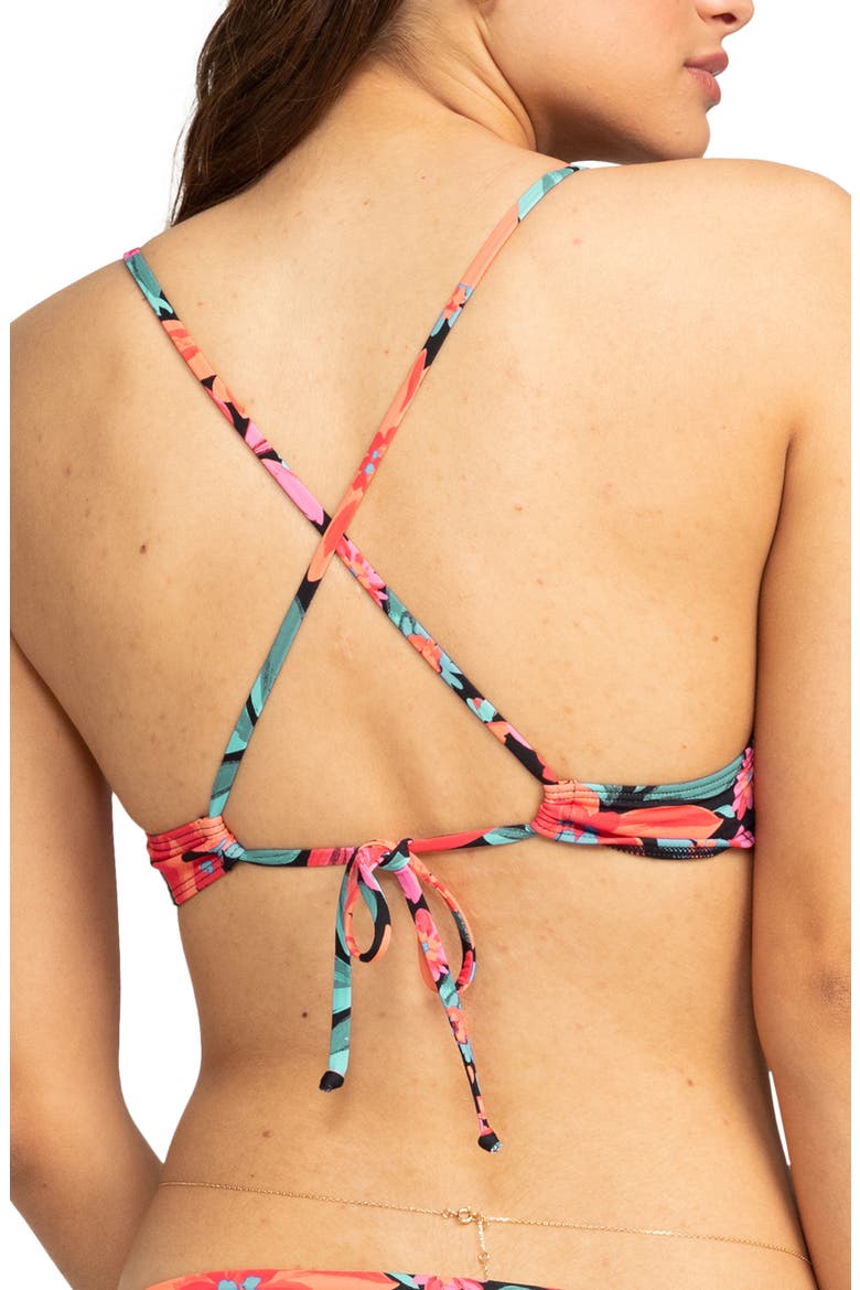 Beach Classics Strappy Bikini Top, Alternate, color, ANTHRACITE FLORAL