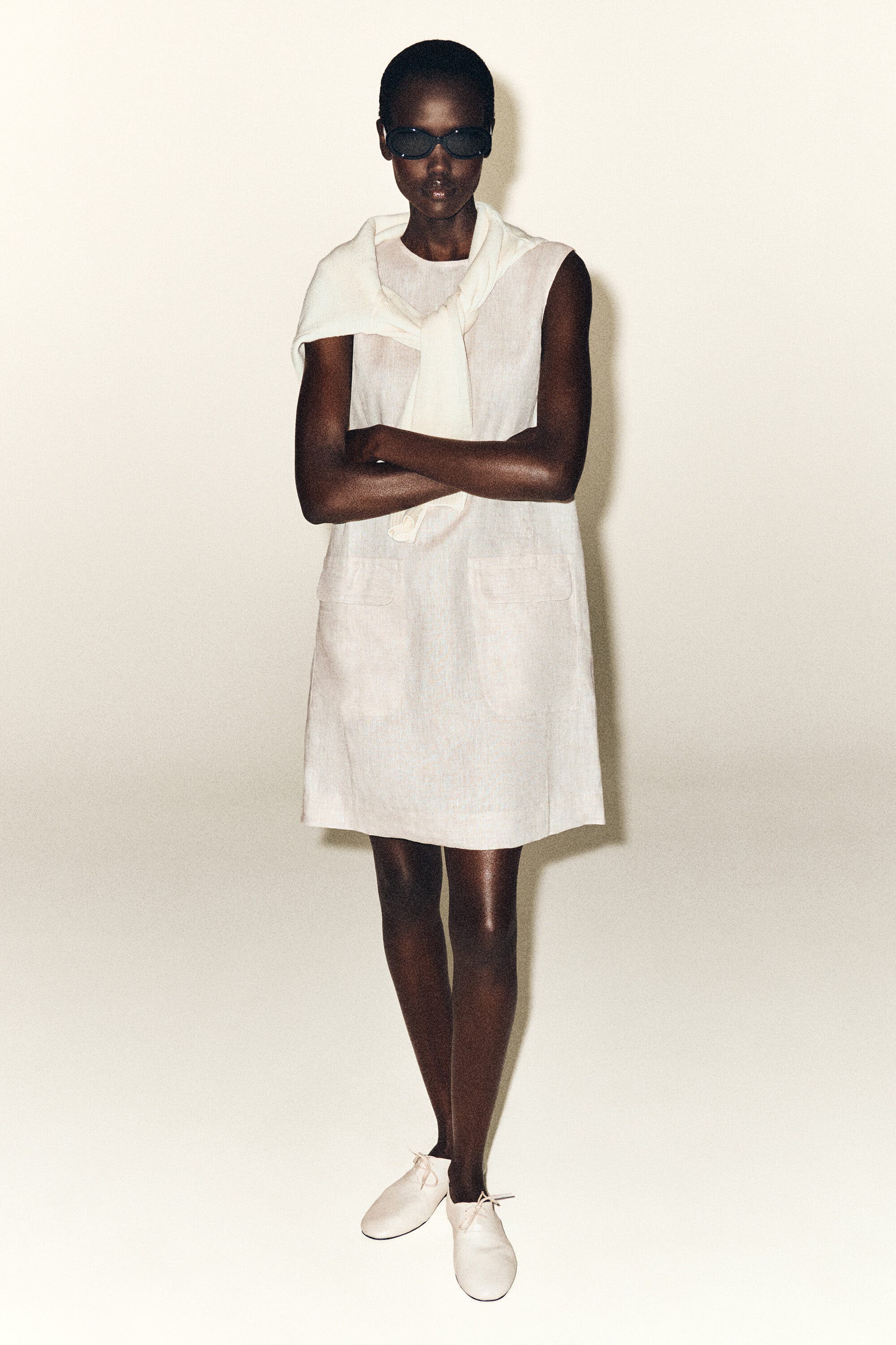 linen a line shift dress Wholesale Linen A-Line Mini Shift Dress in Black for your store