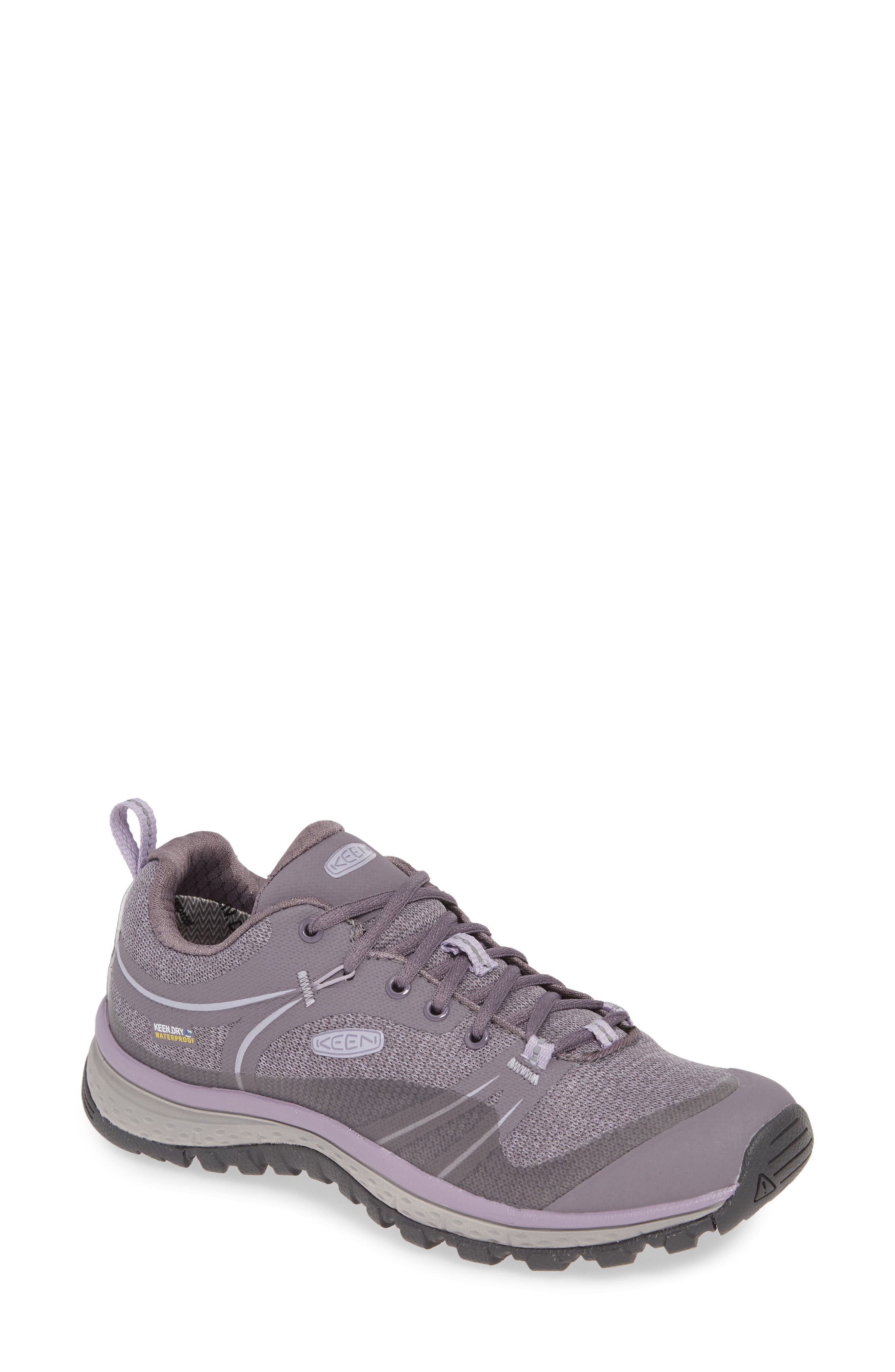 Terradora Waterproof Hiking Shoe, Main, color, SHARK/ LAVENDER GREY
