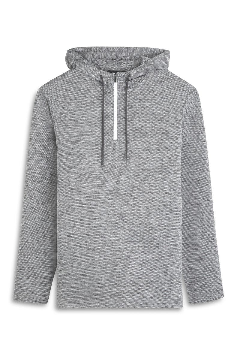 Bugatchi Quarter Zip Performance Hoodie, Alternate, color, 