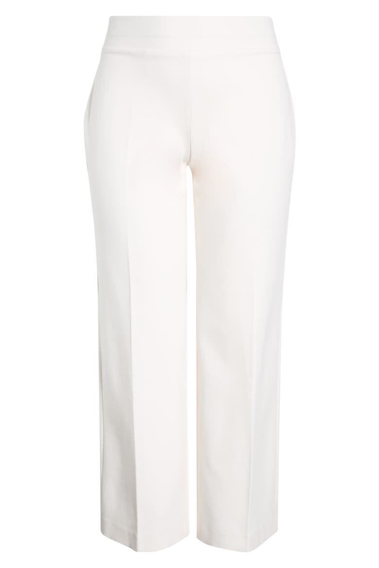 High Waist Wide Leg Pull-On Pants, Alternate, color, WHITE DOVE