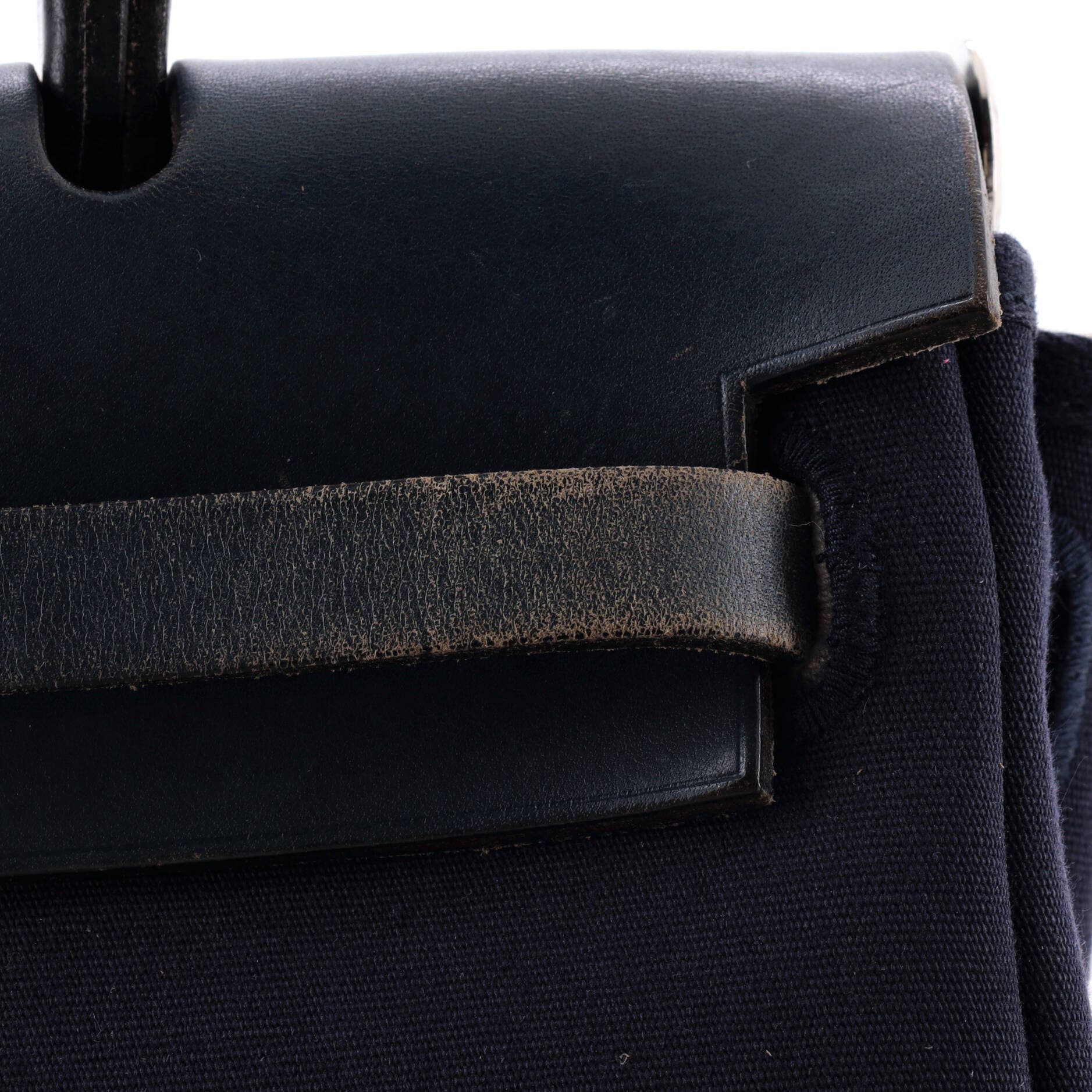 Herbag Toile and Leather PM, Alternate, color, Blue