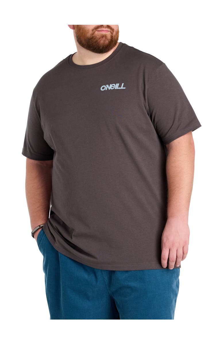 O'Neill Big & Tall Dawn Classic Graphic Tee, Main, color, Graphite