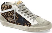 Golden Goose Mid Star Genuine Calf Hair Sneaker
