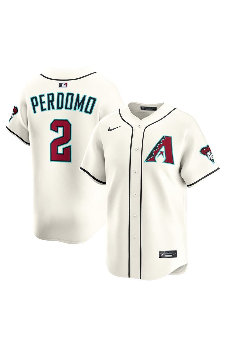 Nike Men's Nike Geraldo Perdomo Cream Arizona Diamondbacks Home Limited Player Jersey, Main, color, 