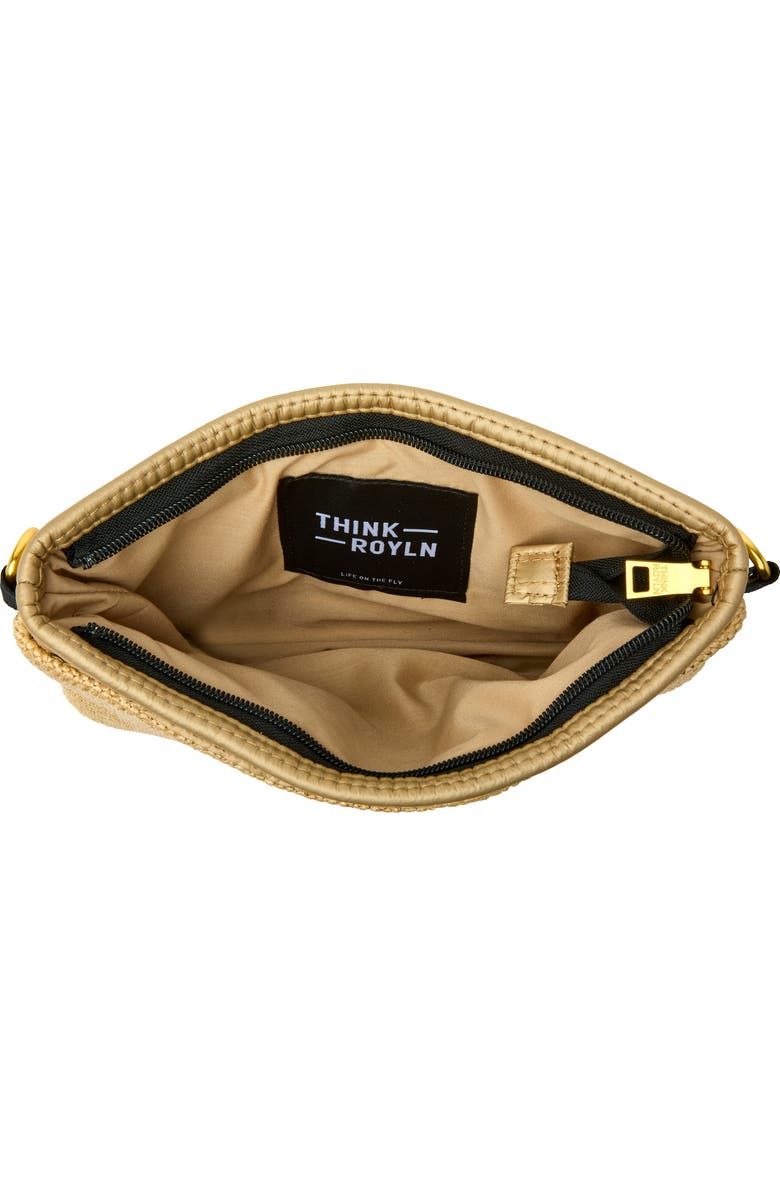 THINK ROYLN Downtown Raffia Crossbody Bag, Alternate, color,