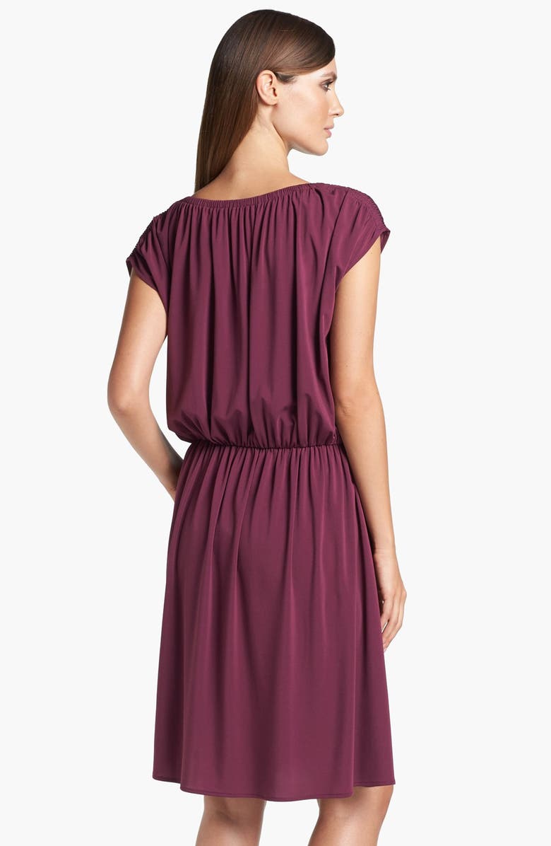 St. John Collection Gathered Matte Jersey Dress, Alternate, color,