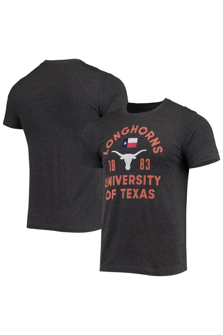 Men's Homefield Charcoal Texas Longhorns Vintage Texas State Flag T-Shirt, Main, color, Heather Charcoal