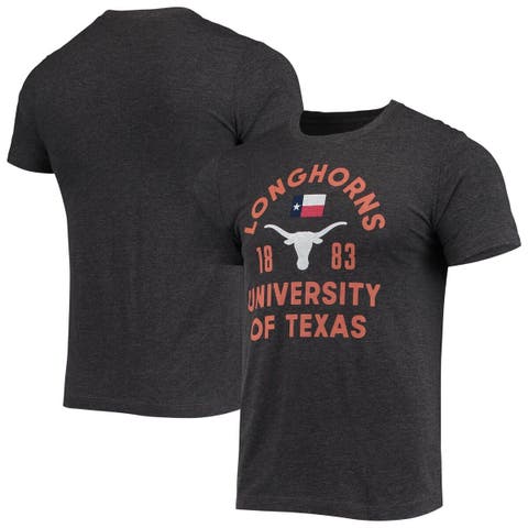 Men's Homefield Charcoal Texas Longhorns Vintage Texas State Flag T-Shirt