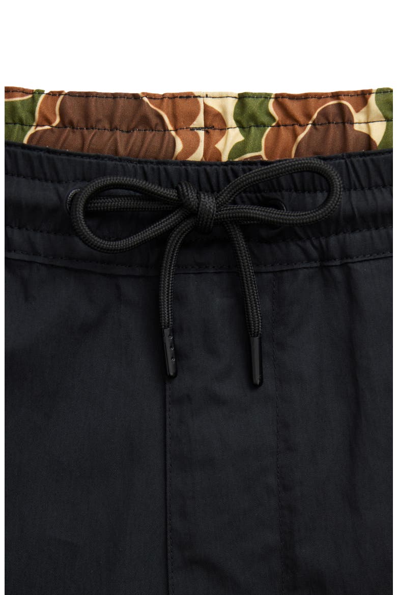 Pull-On Cargo Shorts, Alternate, color, BLACK