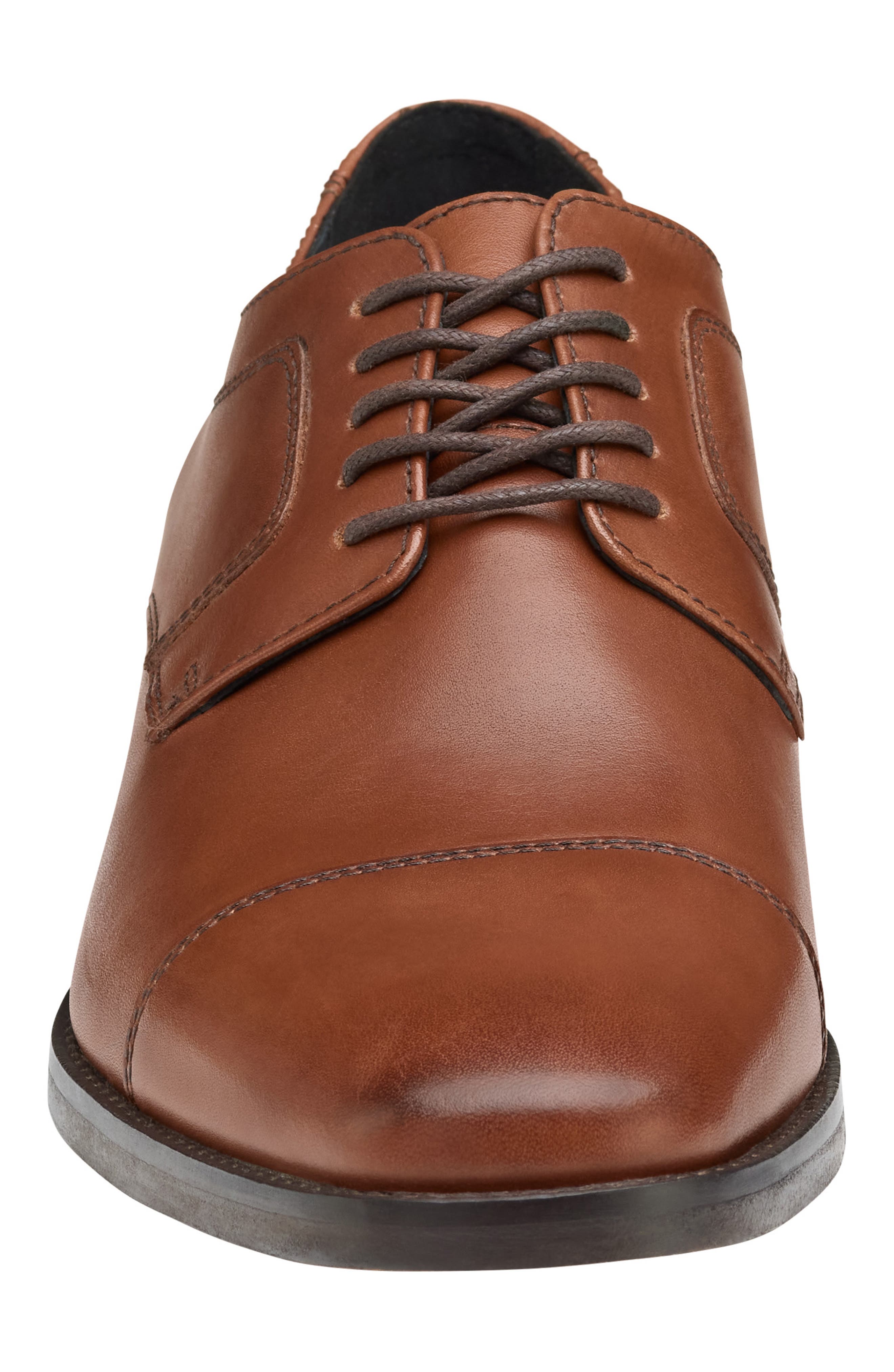 Johnston & Murphy Novick Cap Toe Derby - Wide Width Available, Alternate, color, Tan