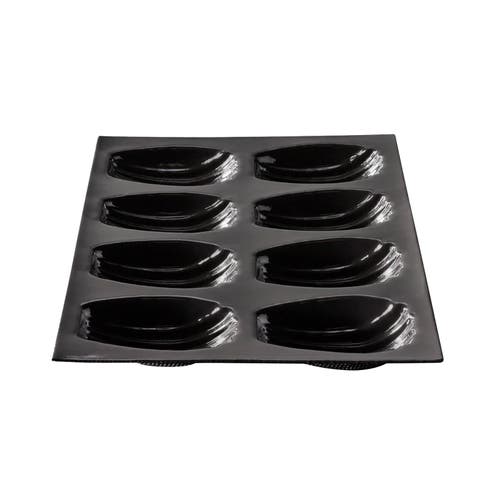 Silpat Flexipan 8 Madeleines Mold, Silicone In Black