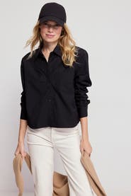 The Shirt by Rochelle Behrens The Long Sleeve Boxy Crop Shirt
