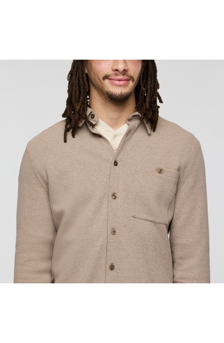 Cotopaxi Tierno Button-Up Shirt - Men's, Alternate, color, Heather Dune