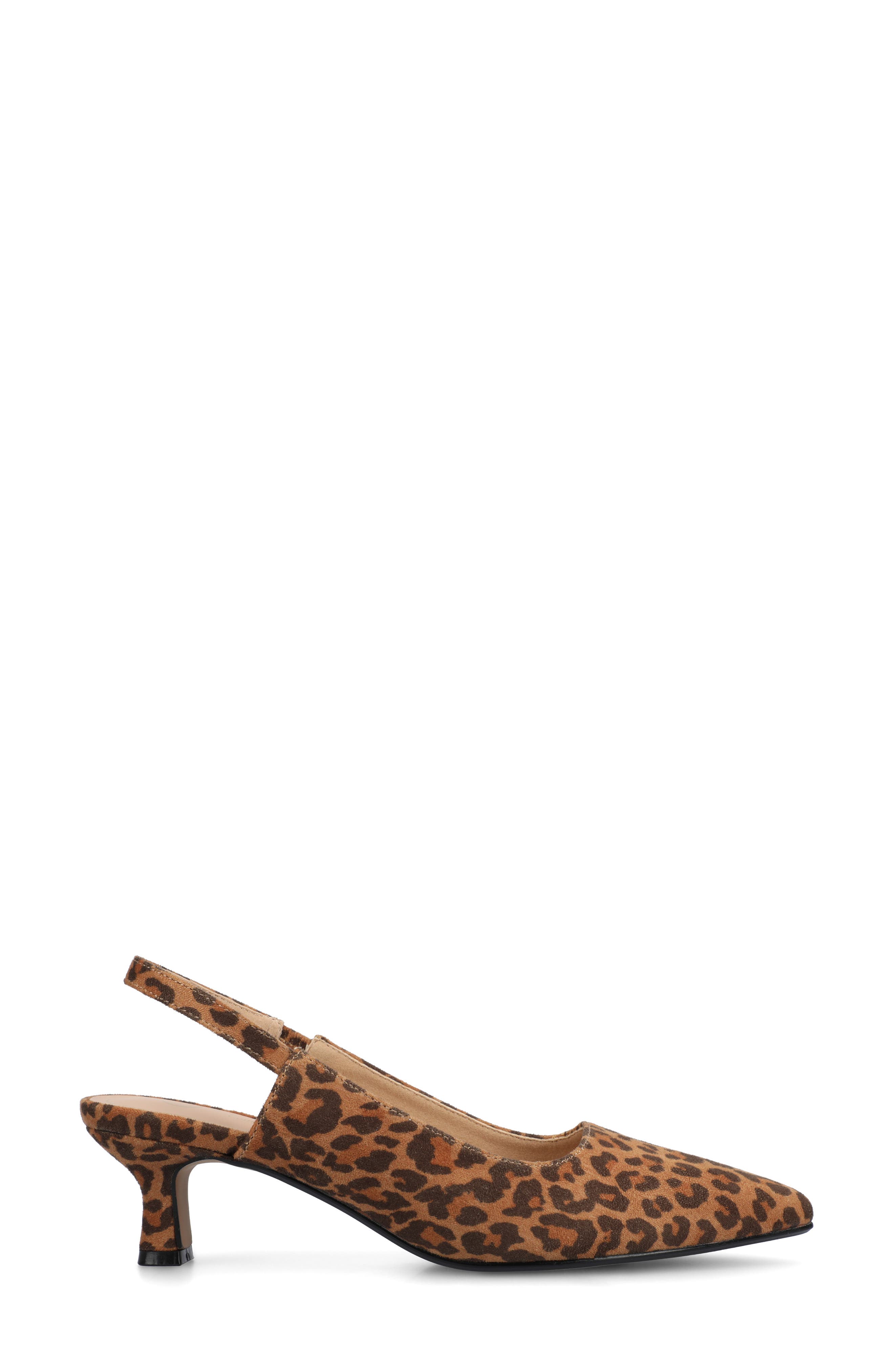 Paulina Slingback Pump, Alternate, color, LEOPARD/CAMEL PRINT