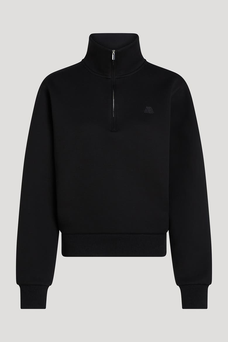 Levi Jersey Half-Zip Sweatshirt, Alternate, color, Black