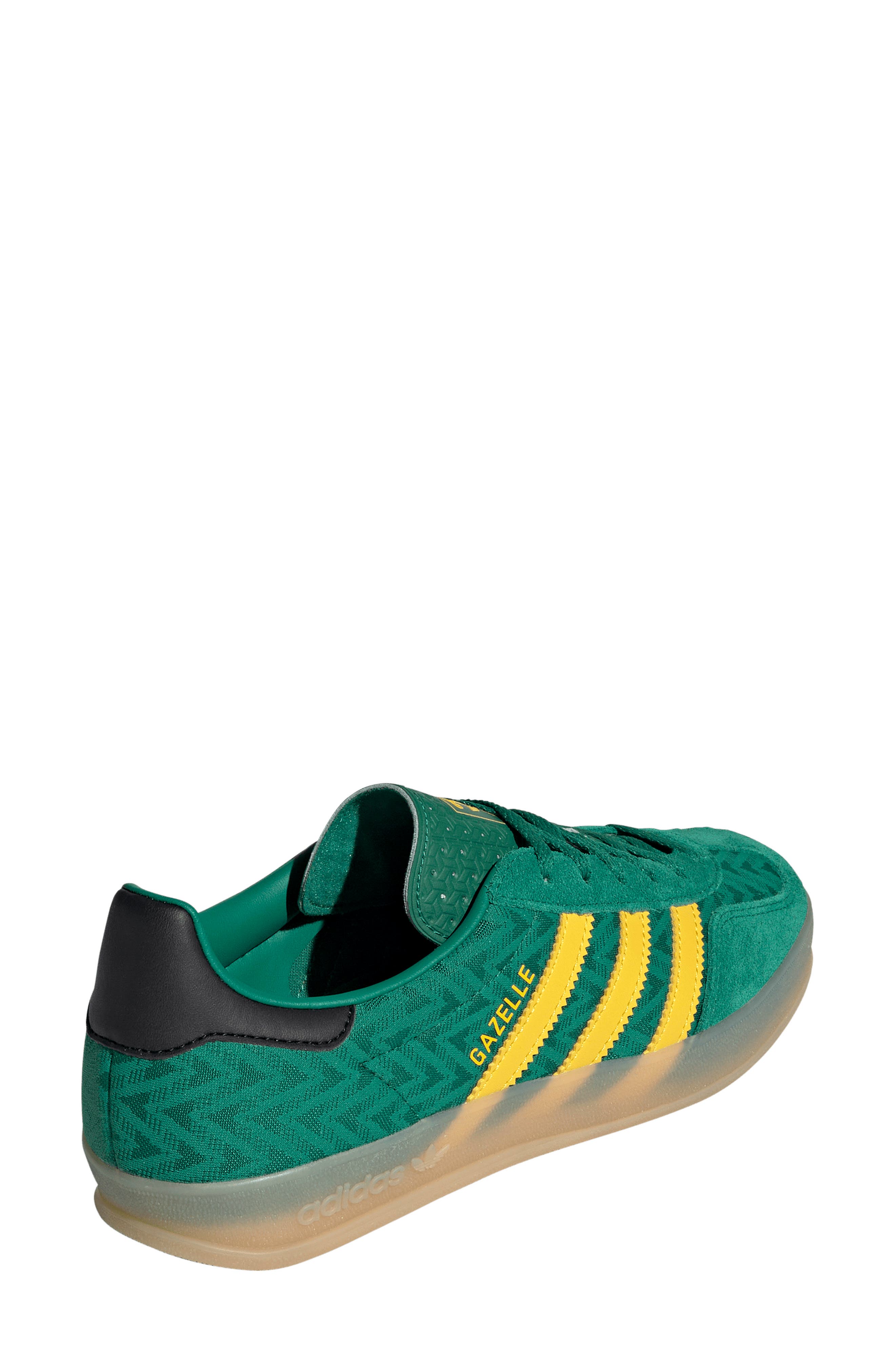 adidas Gazelle Indoor Sneaker, Alternate, color, Bold Green/ Eqt Yellow/ Gum 3