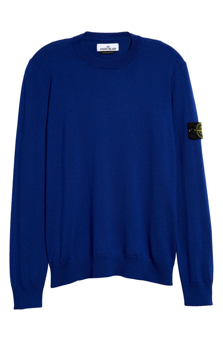 Stone Island Crewneck Wool Sweater, Alternate, color, 