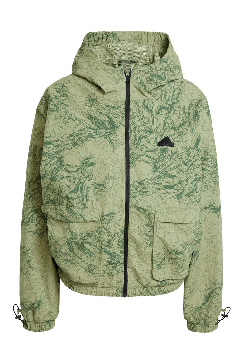 City Escape Windbreaker, Alternate, color, TENT GREEN