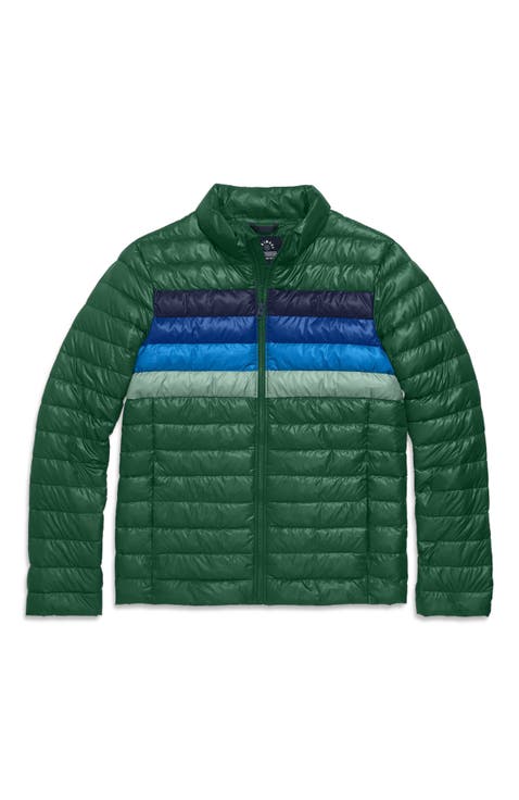 Grown-Ups Puffer Jacket In Stripe (Unisex Fit)