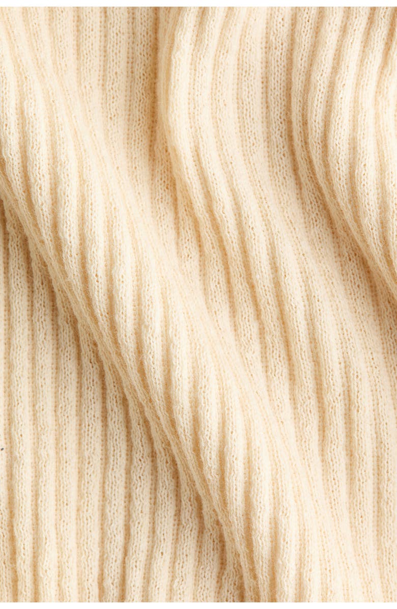 H&M Rib-knit t-shirt dress, Alternate, color, Pale Yellow