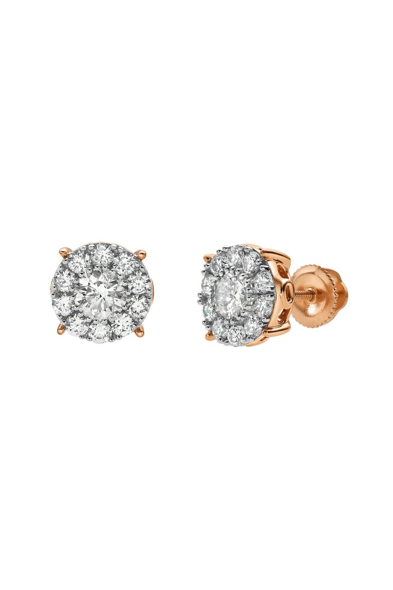 Blazers M 14K Gold Diamond Stud Earrings - 0.35ct., Main, color, 14K Rose Gold
