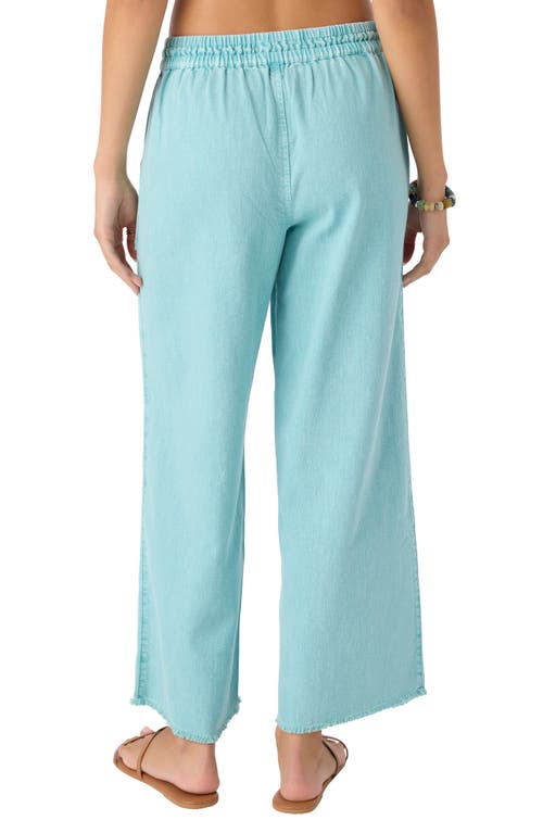 O'neill Sevie Drawstring Cotton Twill Pants In Nile Blue