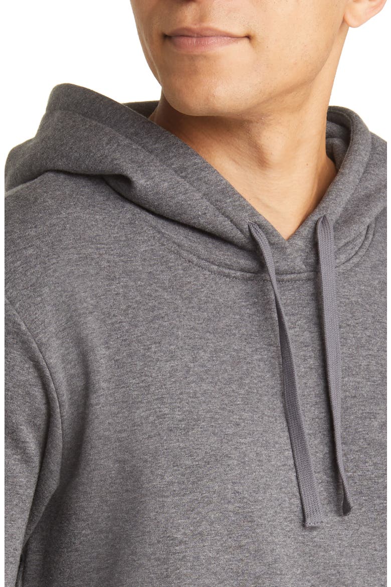 Dax Stretch Fleece Hoodie, Alternate, color, CHARCOAL HEATHER