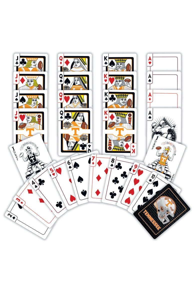 Tennessee Volunteers Neon Playing Cards, Alternate, color, Multicolor