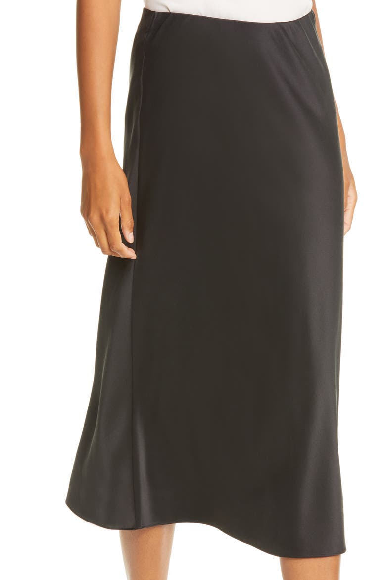 Washable Silk Maxi Skirt, Alternate, color, NOIR