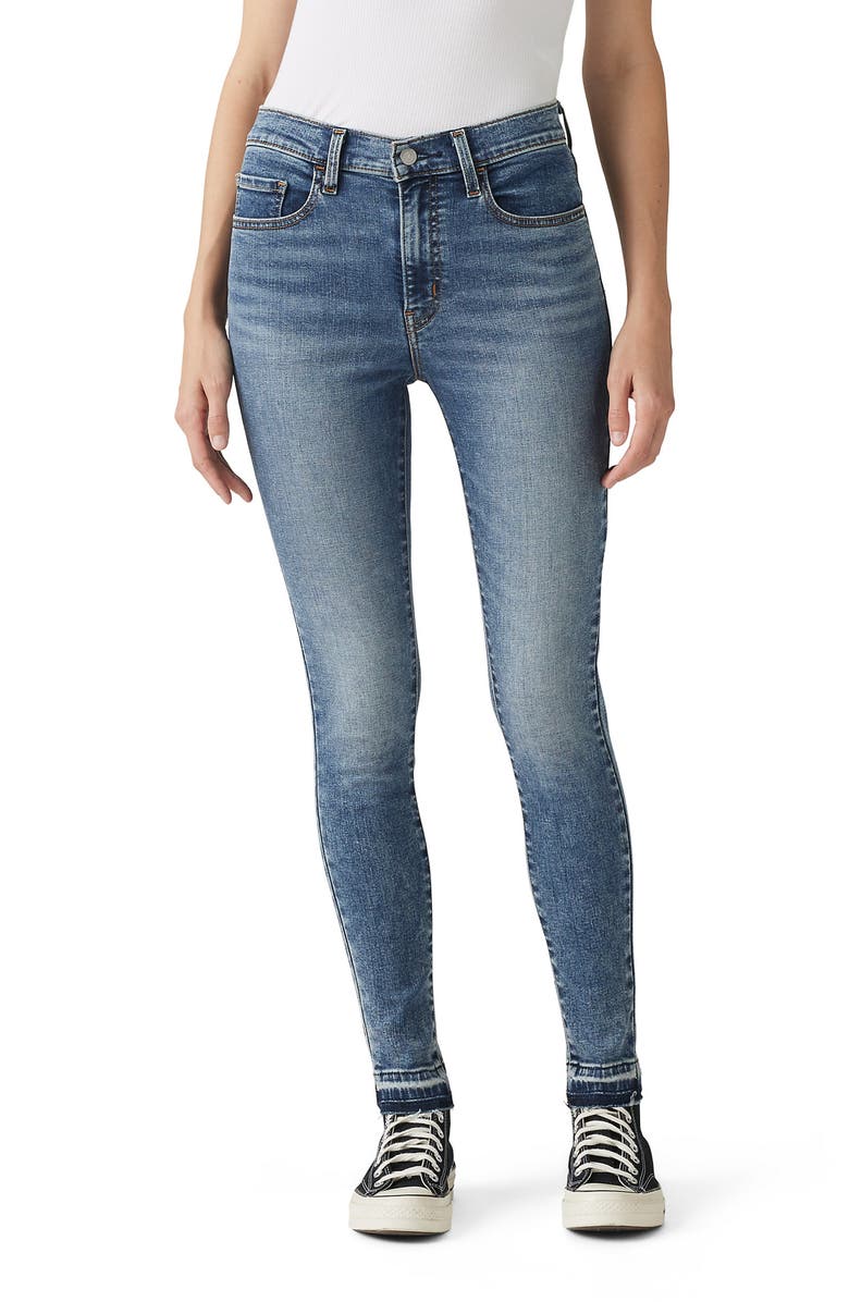 Levi's<sup>®</sup> 720<sup>™</sup> Release Hem High Waist Super Skinny Jeans, Main, color, Be The Best
