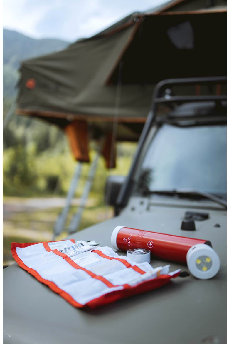 First Aid Waterproof Flashlight, Alternate, color, RED