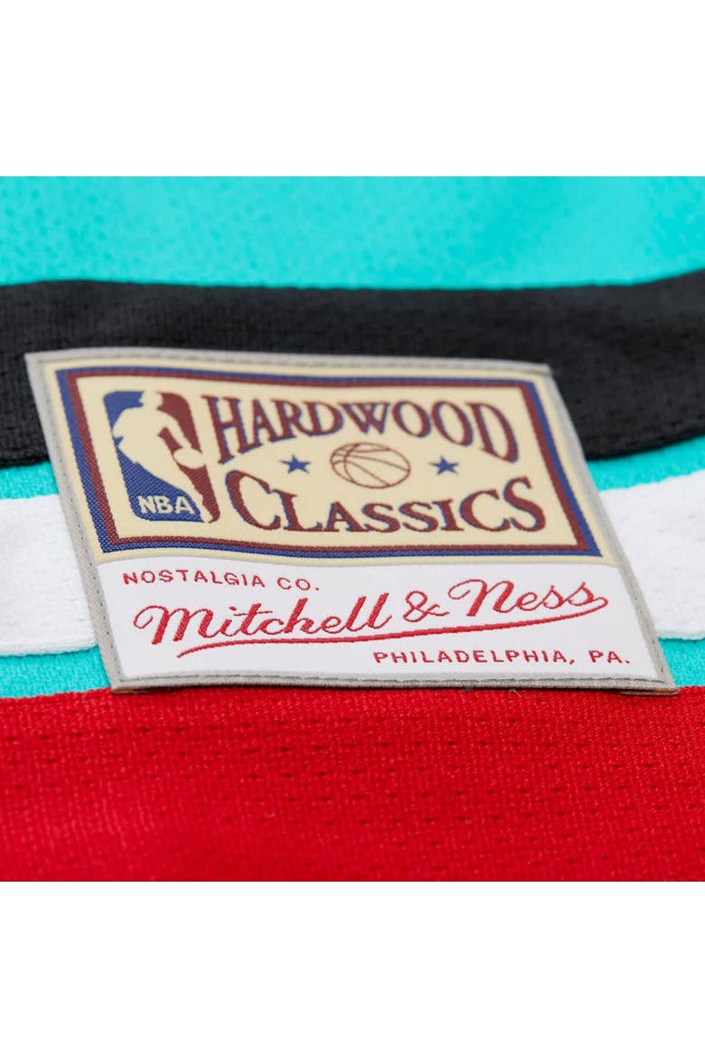 Unisex Mitchell & Ness Mike Bibby Turquoise Vancouver Grizzlies Maxxed Out Fashion Hockey Jersey, Alternate, color, Turquoise