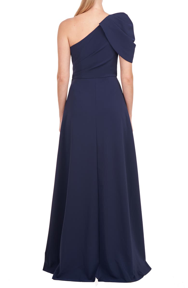 Kay Unger BIJOU SHOULDER DRAPED JUMPSUIT, Alternate, color,