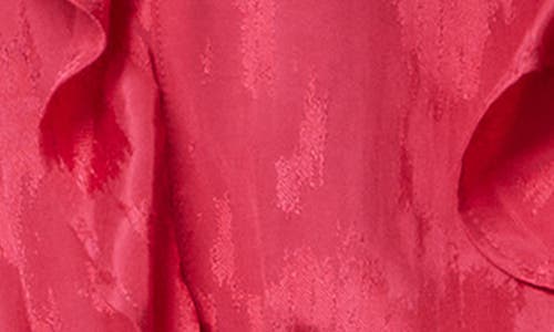 Shop Sam Edelman Kamilah Long Sleeve Peplum Top In Cerise
