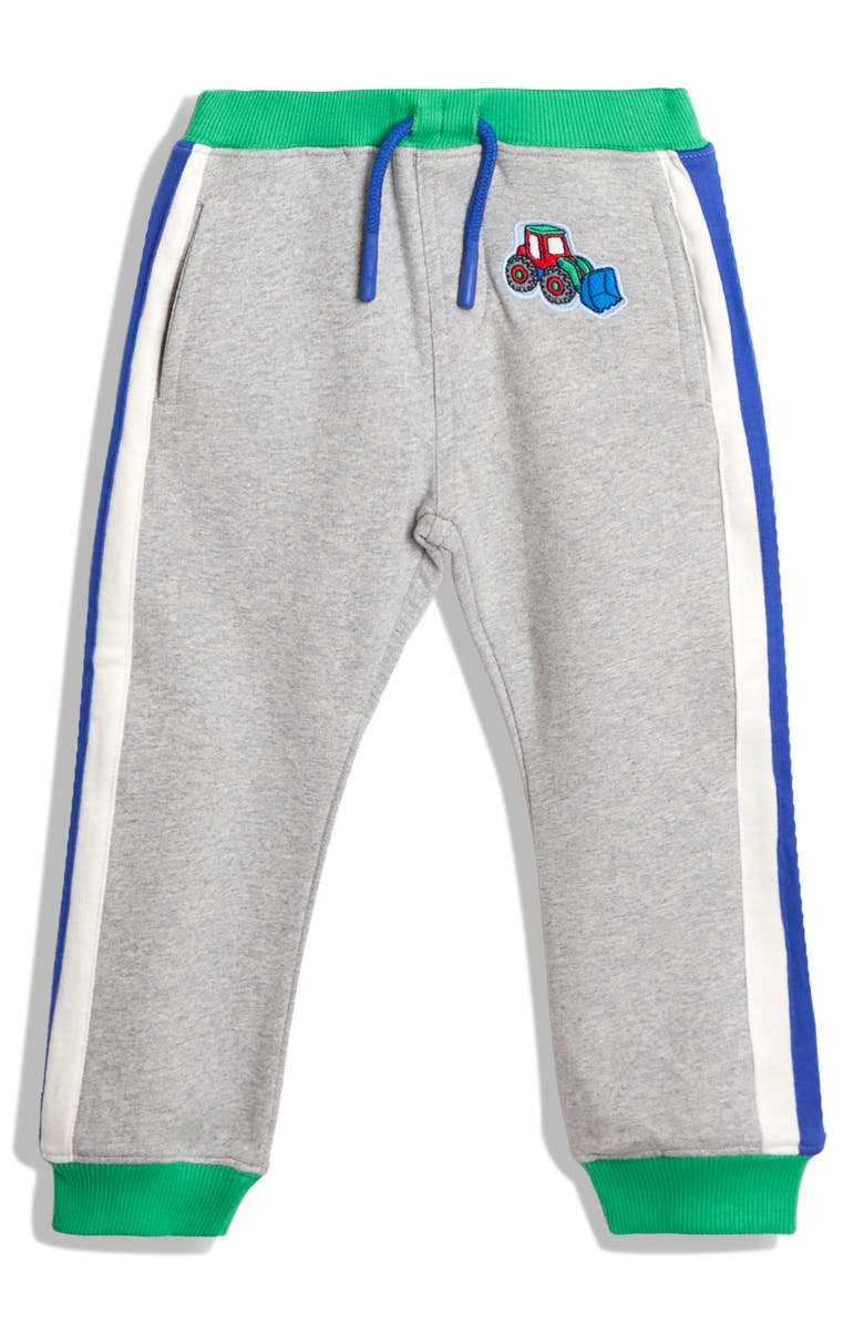 JOJO MAMAN BEBE Kids' Racing Hoodie & Jogger Pants, Alternate, color, Marl Grey