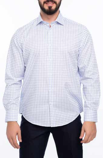 VELLAPAIS Carlton Slim Fit Cotton Dress Shirt