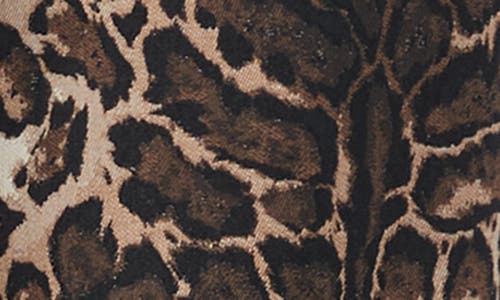 Trina Turk Kendi Leopard Print Wide Leg Pants In Brown