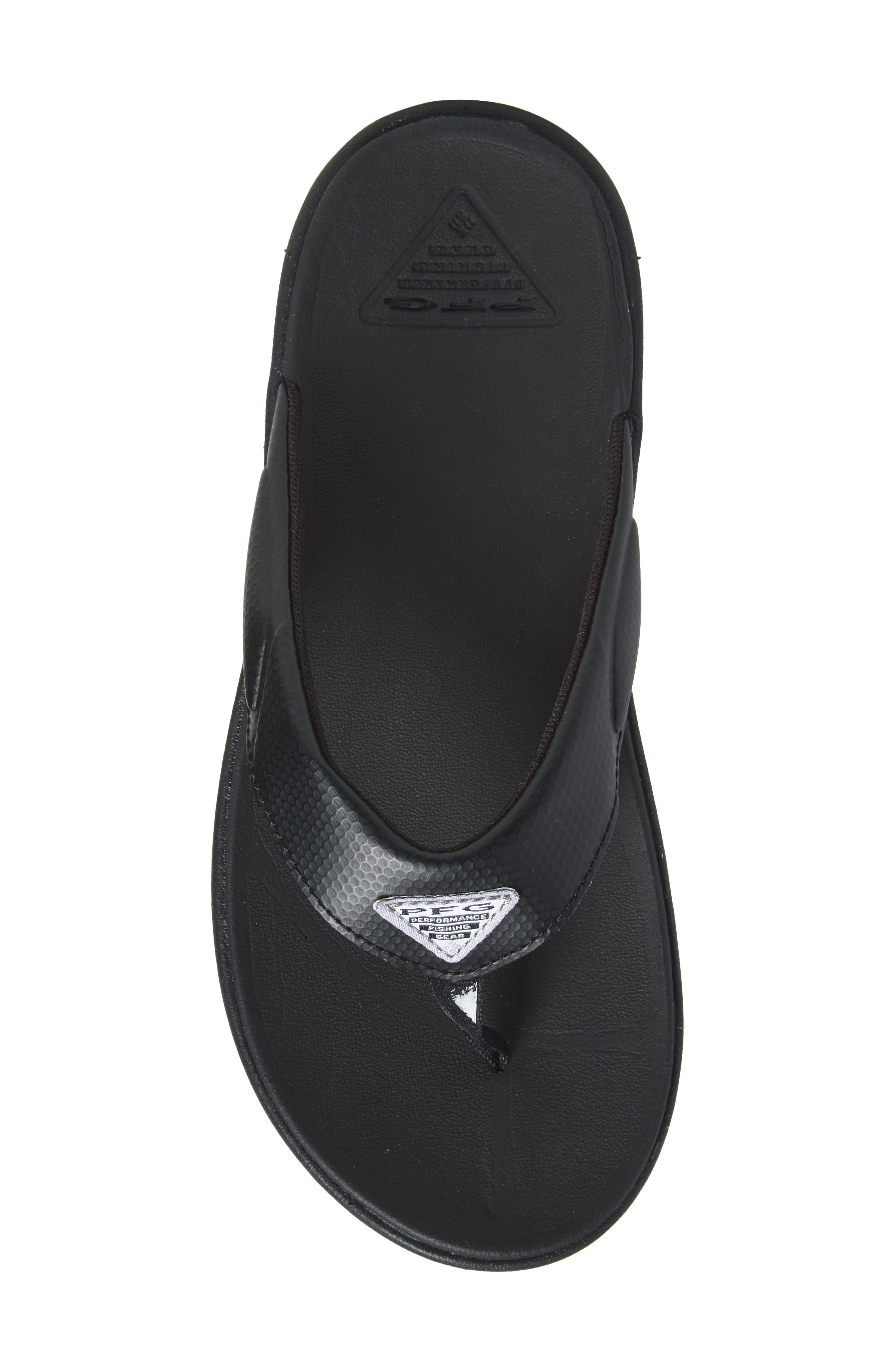 Rostra Beachcomber PFG Flip Flop, Alternate, color, BLACK TITANIUM II