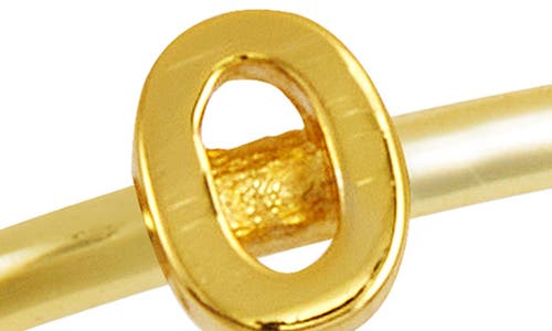Savvy Cie Jewels 18k Yellow Gold Plated Initial Ring In Gold I