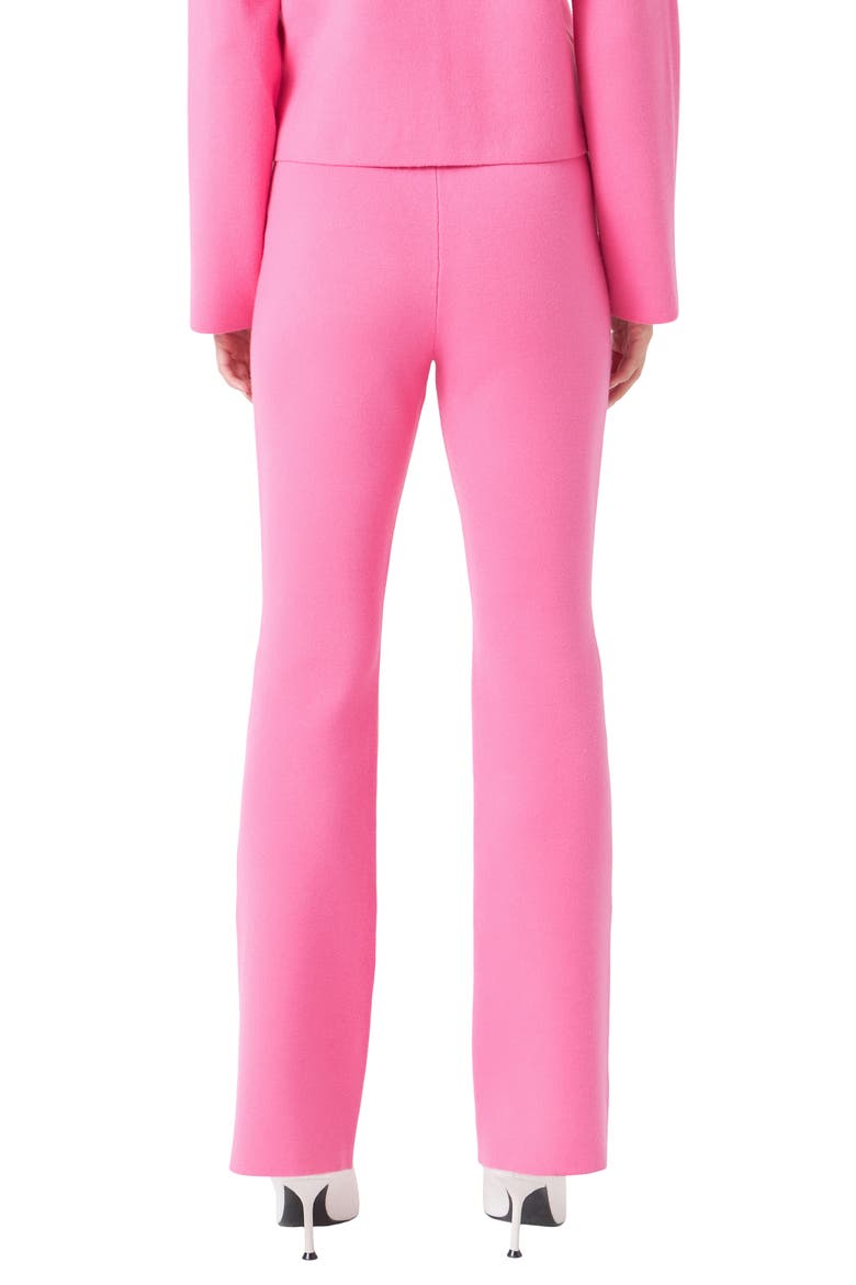 Flare Knit Pants, Alternate, color, PINK