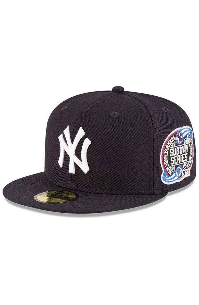 New Era Men's New Era Navy New York Yankees Side Patch 2000 Subway World Series 59FIFTY Fitted Hat, Main, color, Navy